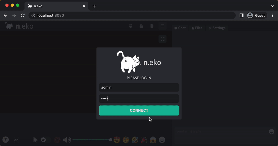 neko collaborative desktop streaming interface